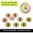 CEEYSEE Pack of 10 Flange Nuts M6 x 37 x 2.5 mm Brad Hole T-Nut Flange with Round Base Internal Thread Screw-in Nut 3-Hole T-Nut for Strengthening and Connection of Holzbe (M6/FLZ-LM)