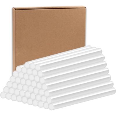 Палчета за горещо лепене, пистолет за горещо лепене, палчета за лепене, 11 mm x 190 mm, палчета за горещо лепене, прозрачни палчета за горещо лепене, касети за горещо лепене за DIY, ремонт, декориране, опаковка от 48 броя