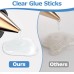 Палчета за горещо лепене, пистолет за горещо лепене, палчета за лепене, 11 mm x 190 mm, палчета за горещо лепене, прозрачни палчета за горещо лепене, касети за горещо лепене за DIY, ремонт, декориране, опаковка от 48 броя
