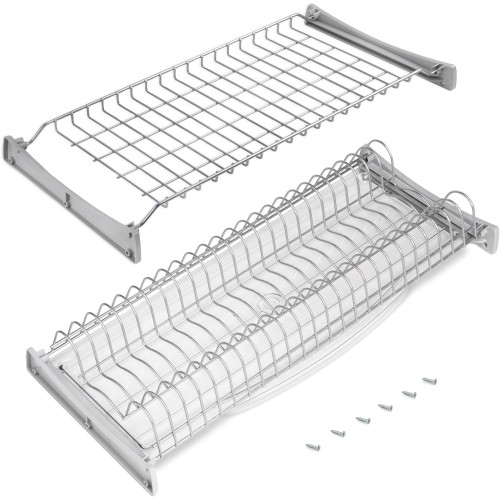 Emuca - Suprastar Dish Drainer for High Modules, 600 mm, Metallic Grey, Steel