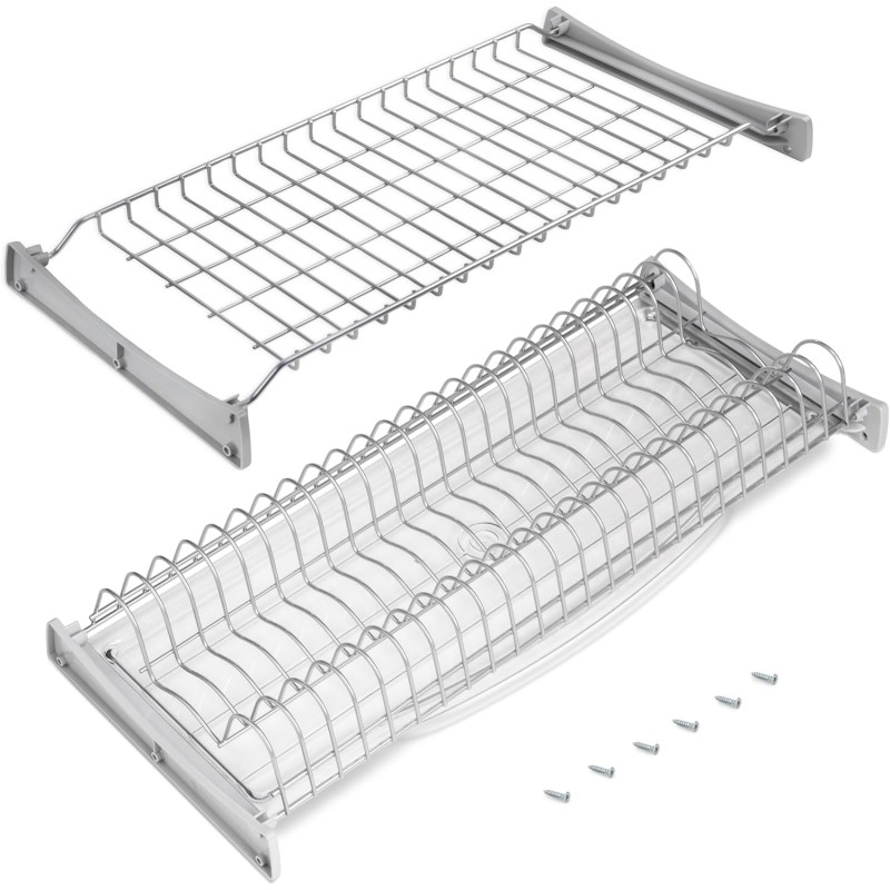 Emuca - Suprastar Dish Drainer for High Modules, 600 mm, Metallic Grey, Steel