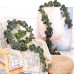 KALIONE Pack of 6 Eucalyptus Garland, Artificial Hanging Plants, Green Eucalyptus Leaves, Artificial Eucalyptus Leaves, Hanging Decoration for Wedding, Table Decoration, Home, Bathroom, Party