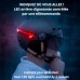 CASR Glow - LED-Helm für Fahrrad & Scooter - XL-Visier & abnehmbare Ohrpolster, Rück-Blinker & Fernbedienung - Stilvolles urbanes Design für Damen & Herren