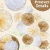 SUNBEAUTY Party Decoration Pompoms – Pack of 15 Beige Brown White Tissue Paper Pompoms for Wedding, Table Decoration Birthday, Baby Shower Decoration, Prom, Festival, Christmas, Carnival