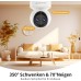 VSTARCAM Camera with Double Lens, Security Camera for Indoor Use, 2K WiFi, Baby Camera, 360° PTZ Camera, Indoor Camera, Pet Camera, Night Vision, 2-Way Audio, Hybrid Zoom, 2.4G WiFi