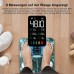 Body Fat Scales Personal Scales People with Body Fat and Muscle Mass 15 Body Data Body Scales with Body Fat Analysis, Smart Scales with App, Large Display, Iridescent Marble Green
