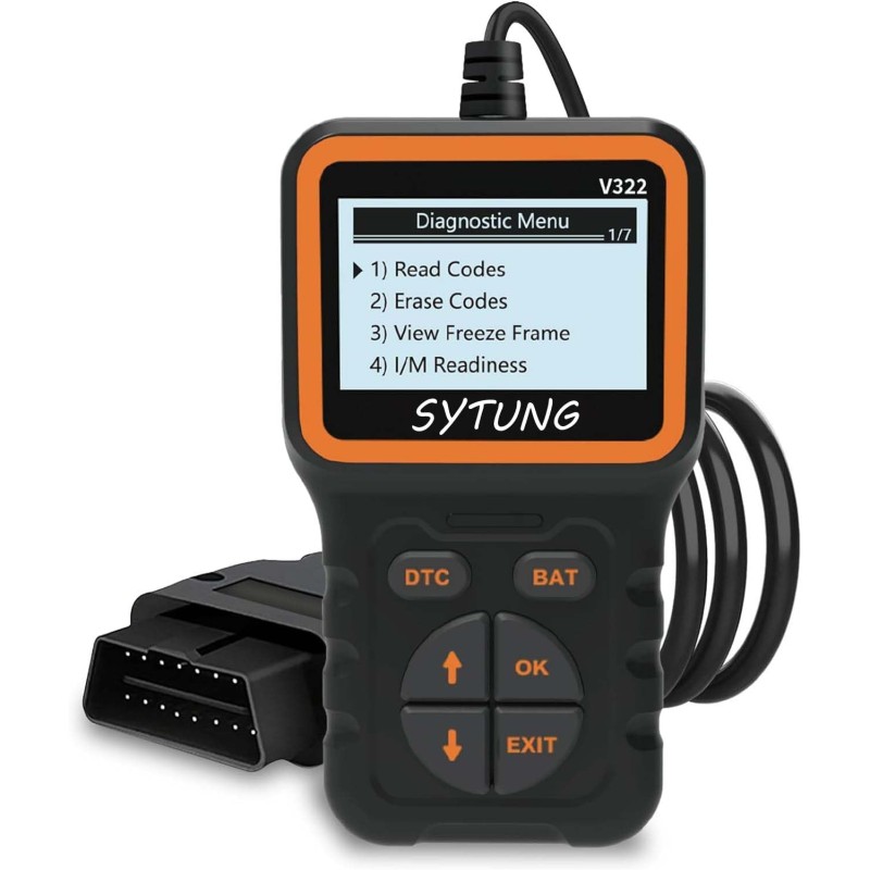 SYTUNG OBD2 Diagnostic Tool New Updated Version Universal Diagnostic Tool Car CAN Diagnostic Tool Suitable for All Vehicles with OBD II Protocol