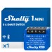 Shelly 1 Mini Gen3 WiFi Smart Relay Switch с потенциално свободни контакти 1 канал 8A Управление на осветлението и отваряне на гаражната врата Alexa и Google Home iOS Android приложение Не се изисква хъб