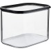 Mepal - Lebensmittelbehälter Rechteckige Modula XL - Transparente Vorratsbox mit Deckel - Küchenorganizer & Aufbewahrungsbox aus Kunststoff - Stapelbar & Luftdicht - 4500 ml - Black