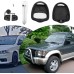 eMagTech 2 Pack Car Key Shell with Straight Groove 2 Buttons Protective Cover for Mitsubishi Pajero Sport Outlander Grandis ASX MIT11