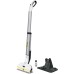 Kärcher EWM 2 electric mop, wireless floor cleaner with 2 rotating microfibre rollers, battery life: approximately 20 minutes, surface power per battery charge: approximately 60 m², white.
