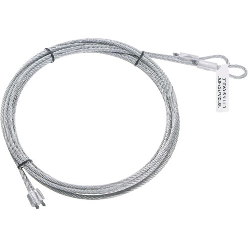sourcing map 2 x 3mm Dia Torsion Spring Wire Galvanised Steel Garage Door Cables