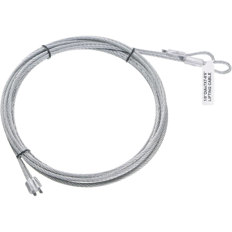 sourcing map 2 x 3mm Dia Torsion Spring Wire Galvanised Steel Garage Door Cables