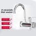 Instant Hot Electric Faucet 220v 3000w Kitchen Water Heater LED Electric Faucet Stainless Steel Hot Water Boiler 360° Swivel Kitchen Faucet