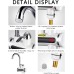 Instant Hot Electric Faucet 220v 3000w Kitchen Water Heater LED Electric Faucet Stainless Steel Hot Water Boiler 360° Swivel Kitchen Faucet