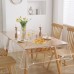 Transparent Tablecloth 220 x 140 cm, Table Film Transparent Washable, Waterproof and Oil-Resistant PVC Transparent Tablecloth, Prevent Scratching the Desktop of Tables and Furniture