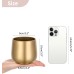 NUPTIO Small Gold Vase for Table Decoration: 2 Pieces 10 cm Flower Vase Table Decoration Vintage for Wedding Centerpiece Birthday Party Decorations Metal Flower Pot Plant Pot Living Room Balcony