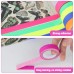 6 Rolls Neon Tape, 5 m x 1.5 cm Fluorescent Tape, Luminous Neon Tape, UV Black Light Adhesive Tape, Reflective Tapes, Gaffers Tape for Party, Halloween Decorations