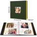 Benjia Self-Adhesive Photo Album, Linen White Pages, DIY Photo Album with Sticker & Metallic Pen for 9 x 13 10 x 15 13 x 18 A4 A5 A6 (Small 20 Sheets / 40 Pages, Green)