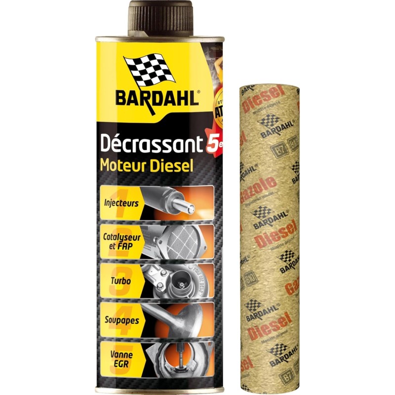 Bardahl Diesel Engine Cleaner 5 in 1 | System Cleaner for Diesel Engines - Cleaning Valves EGR Diesel Particulate Filter DPF Injectors - 500 ml (1)