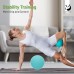 Slim Panda Gymnastics Ball, Small, 23-25 cm, Pilates Ball with Inflatable Straw, Soft Yoga Ball for Home, Fitness, Balance Training