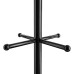 BAKAJI Oslo Clothes Rack Space Saving with 12 Hooks Freestanding Clothes Rack for Entryway and Living Room Ideal for Coats, Hats, Bags (Black)