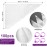 Ziamzra Disposable Piping Bags, Medium, Pack of 100, Professional Disposable Piping Bags, Transparent Piping Bags, Professional with 4 Purple Silicone Piping Bag Clips for Pastries, Cakes, Cupcakes,