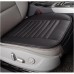 Adunsiaoto Car Seat Cushion Made of Leather, Seat Cushion Protective Cover Made of Breathable PU Leather and Bamboo Charcoal, Waterproof Car Seat Cushion, for Most Car Seats (Black)