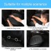 Adunsiaoto Car Seat Cushion Made of Leather, Seat Cushion Protective Cover Made of Breathable PU Leather and Bamboo Charcoal, Waterproof Car Seat Cushion, for Most Car Seats (Black)