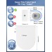 YEAUPE PRO Toilet Seat with Bidet, Toilet Seats with Soft-Close Mechanism, Non-Electric, with Self-Cleaning Double Nozzles, Separate Back and Female Cleaning (White D), 44 x 37 x 8.3 cm