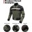 BORLENI Men’s Motorcycle Jacket, Winter Motorcycle Jacket, Textile, Windproof with Removable Lining, Protectors, Protection Jacket for Scooter, Biker, Touring, 4 Seasons, Men and Women, Olive, XXL