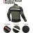 BORLENI Men’s Motorcycle Jacket, Winter Motorcycle Jacket, Textile, Windproof with Removable Lining, Protectors, Protection Jacket for Scooter, Biker, Touring, 4 Seasons, Men and Women, Olive, XXL