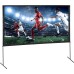 VEVOR Projection Projector Screen with Stand 120 Inch HD 4K Outdoor Indoor Projector Screen Fast Foldable Portable Film Screen 16:9 for Home Cinema, Camping, Leisure Events etc. Black