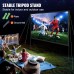 VEVOR Projection Projector Screen with Stand 120 Inch HD 4K Outdoor Indoor Projector Screen Fast Foldable Portable Film Screen 16:9 for Home Cinema, Camping, Leisure Events etc. Black
