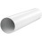PVC Round Ventilation Pipe, Diameter 100 mm/150 mm, Length 0.5 m/1.5 m, Ab-Air Pipe, Ventilation Duct, ABS Plastic, White, Round Ventilation Duct, Supply Duct, Heating, Cooling Ventilation System