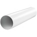 PVC Round Ventilation Pipe, Diameter 100 mm/150 mm, Length 0.5 m/1.5 m, Ab-Air Pipe, Ventilation Duct, ABS Plastic, White, Round Ventilation Duct, Supply Duct, Heating, Cooling Ventilation System