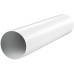 PVC Round Ventilation Pipe, Diameter 100 mm/150 mm, Length 0.5 m/1.5 m, Ab-Air Pipe, Ventilation Duct, ABS Plastic, White, Round Ventilation Duct, Supply Duct, Heating, Cooling Ventilation System