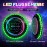 IEEILULU Luminous Frisbee, Ultimate Frisbee LED, Luminous Flying Disc with 49 LED Lights, Reusable, LED Frisbee Disc Fun Sports for Children Adults Lawn Beach Outdoor (Green)