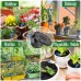 TRJZWA Solar Irrigation System for Garden Balcony Automatic Irrigation System, Solar Irrigation System, Drip Hose Irrigation with 9 Irrigation Programmes and 10 m Irrigation Drip Hose