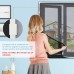 Gimars Fly Screen Window Magnet 150 x 130 cm Window Mosquito Net with Magnets Flexible Cut to Size Washable Insect Protection Magnetic Window Magnetic Frame Mosquito Screen Fly Protection White