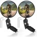 AiQInu Bicycle Mirror, HD Glass Convex Lens Bicycle Mirror for Handlebar 18-22 mm, 360° Rotating Bicycle Rear View Mirror for Bicycle, Mountain Bike, Road Bike (Pack of 2)