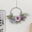 LOMOHOO Door Wreath Decorative Artificial Flowers Wreath Garland Welcome Garland Door Wreath Autumn Wall Wreath Metal Decorative Rings for Wedding Living Room