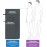 Pameil Hand Towel Set of 2 with Zip Bag, 120 x 50 cm + 80 x 40 cm, Sports Towel, Gym, Microfibre Towel as Fitness Towel, Sports Towel, Beach Towel, Travel Towel