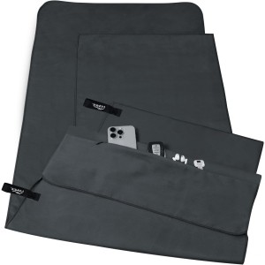 Pameil Hand Towel Set of 2 with Zip Bag, 120 x 50 cm + 80 x 40 cm, Sports Towel, Gym, Microfibre Towel as Fitness Towel, Sports Towel, Beach Towel, Travel Towel