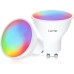 LUTW GU10 Alexa Lamp Smart RGBCW, WiFi GU10 Smart LED Lamp, Compatible with Alexa, Google Home, 2.4GHz Wifi & Bluetooth LED Bulb GU10, Dimmable via App or Voice, 5W = 40W, Pack of 2