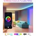 LUTW GU10 Alexa Lamp Smart RGBCW, WiFi GU10 Smart LED Lamp, Compatible with Alexa, Google Home, 2.4GHz Wifi & Bluetooth LED Bulb GU10, Dimmable via App or Voice, 5W = 40W, Pack of 2