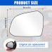 Mirror Glass Replacement for Hyundai i10 2013-2019, Exterior Mirror Glass Aspherical Adjustable Reverse Lens Reversing Glass Suitable Reverse Lens Reverse Glass Mirror (Left)