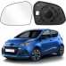 Mirror Glass Replacement for Hyundai i10 2013-2019, Exterior Mirror Glass Aspherical Adjustable Reverse Lens Reversing Glass Suitable Reverse Lens Reverse Glass Mirror (Left)