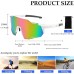YQBFTC Sports Sunglasses Men and Women, Cycling Glasses, Quick Glasses, Cycling Glasses, Windproof UV400 Protective Glasses for Outdoor Activities such as Cycling, Running, Climbing, Skiing