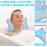Collazoey Bath Pillow, Bath Pillow for Bathtub, with 2 Strong Suction Cups, for a Firm Hold, Ergonomic Spa Bath Pillow, Pillow for Optimal Neck Relaxation (Blue)